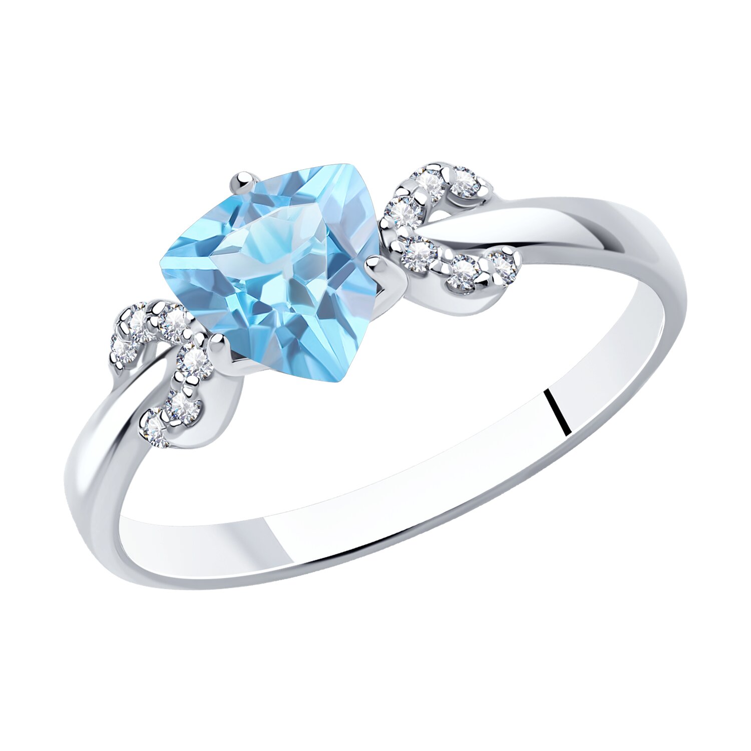 Silver ring with topaz and silver “Galactic Topaz”