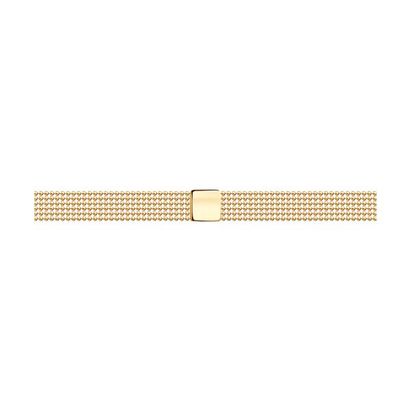 Gold Bracelet "Golden Surface" with minimalist design