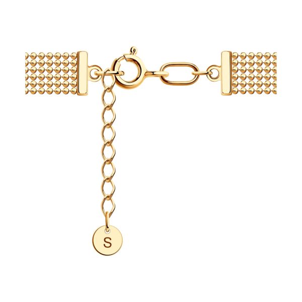 Gold Bracelet "Golden Surface" with minimalist design