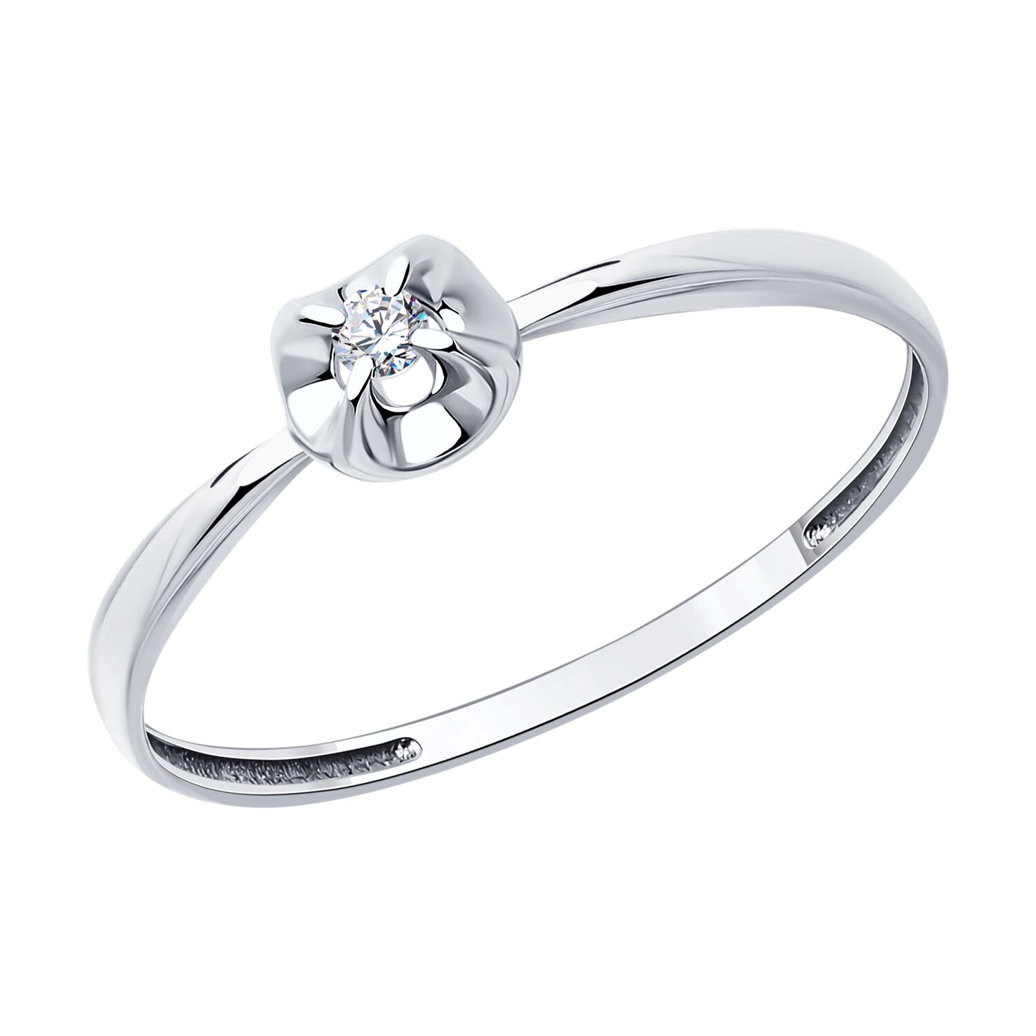 White gold ring “Alpine sparkle”