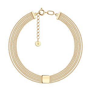 Gold Bracelet "Golden Surface" with minimalist design