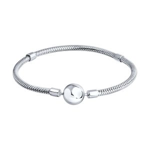 Silver Bracelet 'Full Moon' with minimalist design