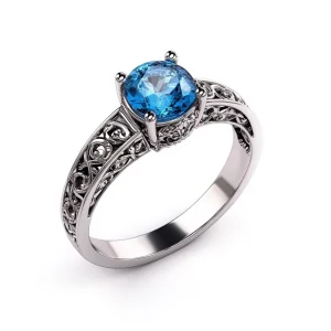 Elvara – Vintage Topaz Ring