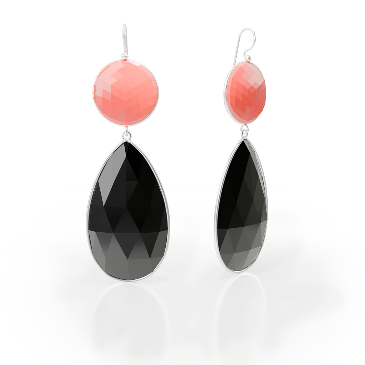 Earthly Delights Cornelian and Onyx Earrings