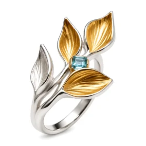 Florenelle – Topaz Leaf Ring
