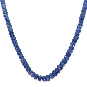 sapphire necklace, front view