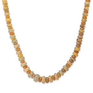 opal necklace, front view