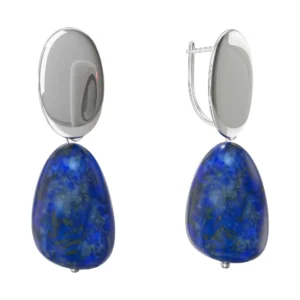 Tideset – Lapis Lazuli Silver Earrings
