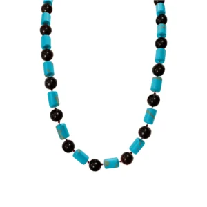 Earthline – Turquoise Garnet Necklace