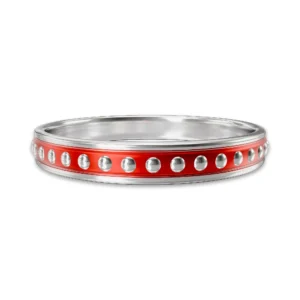 Signalband – Red Enamel Ring