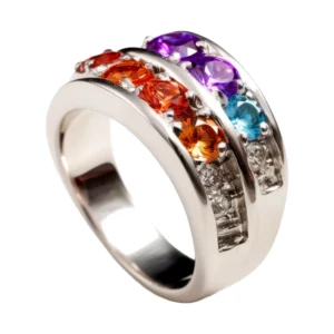 Prisma Line – Multicolor Zircon Ring