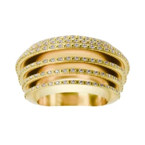 Orbit Stack – Wide Silver Ring