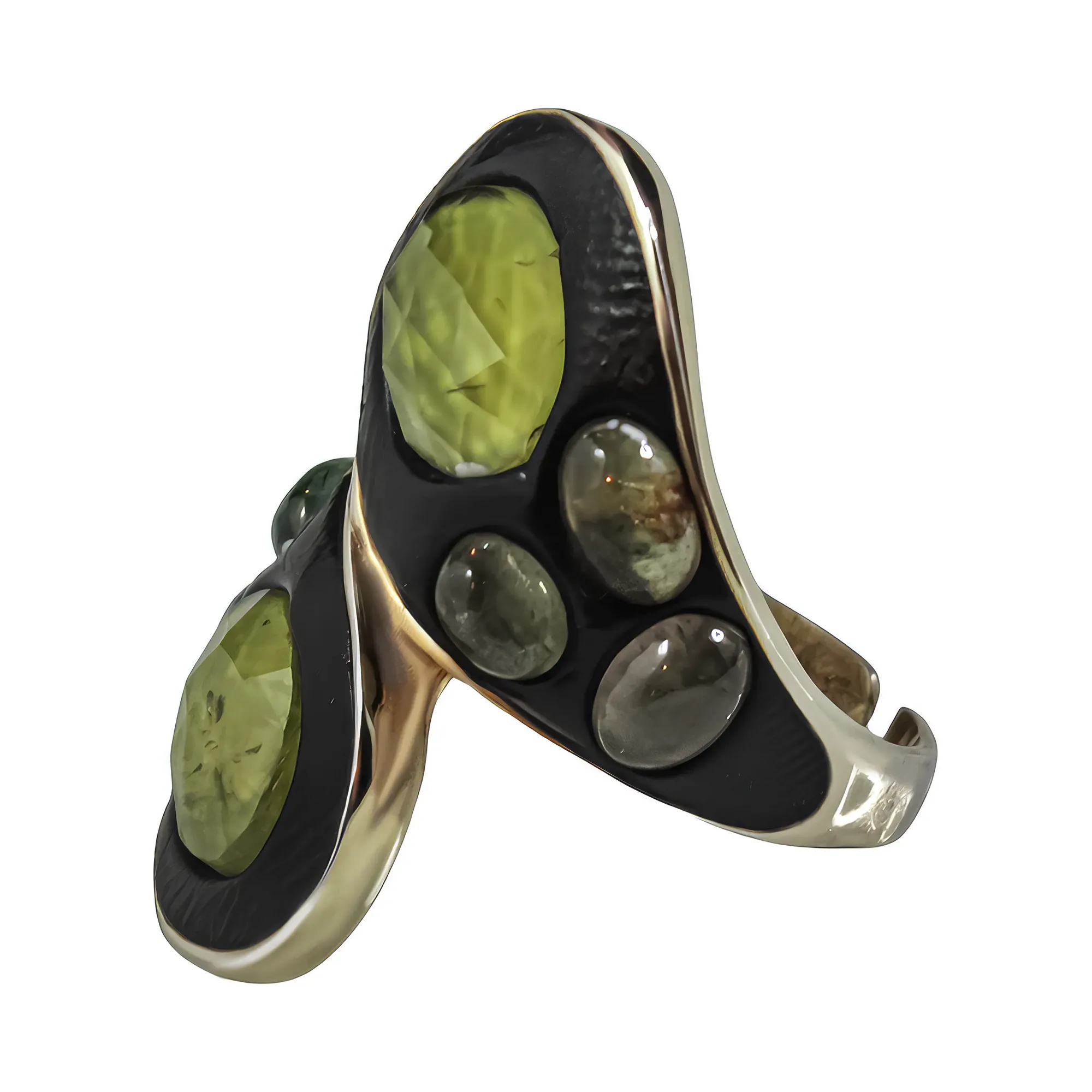 Peridot Ring in sterling silver