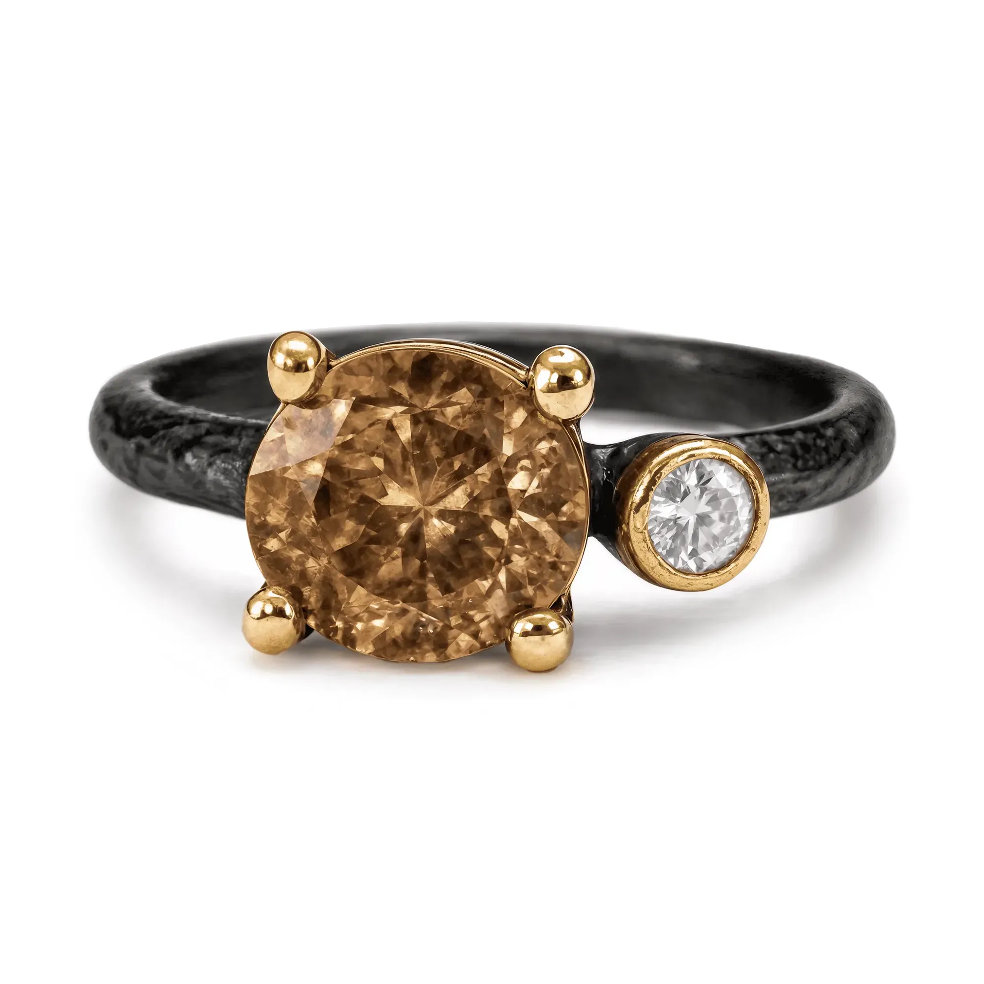 Zultanite Stone Ring in gold-plated sterling silver, alternate view