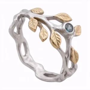 Dryadelle – Silver Leaf Ring